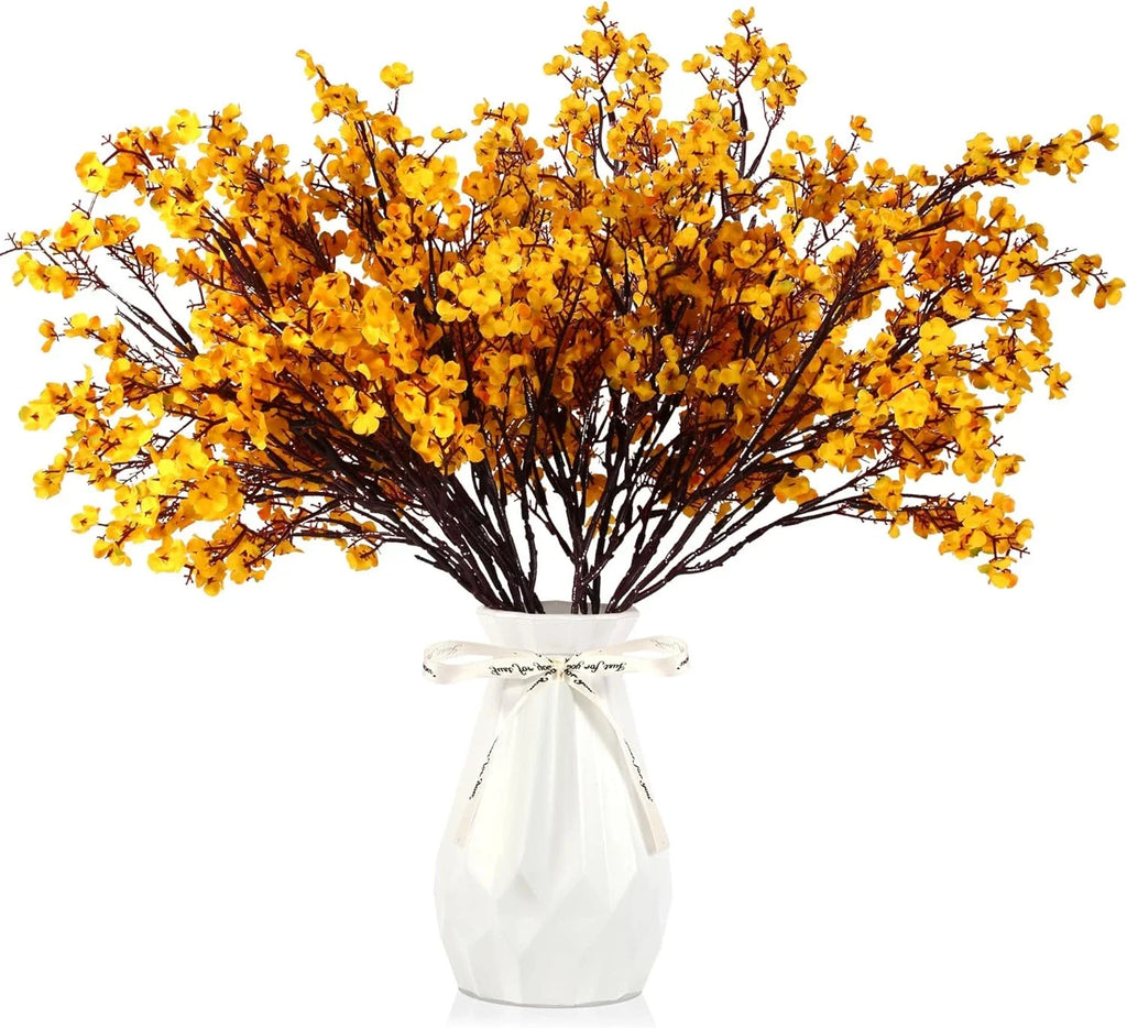12 Pcs Fall Flowers Artificial for Decoration, Babys Breath Artificial Flowers