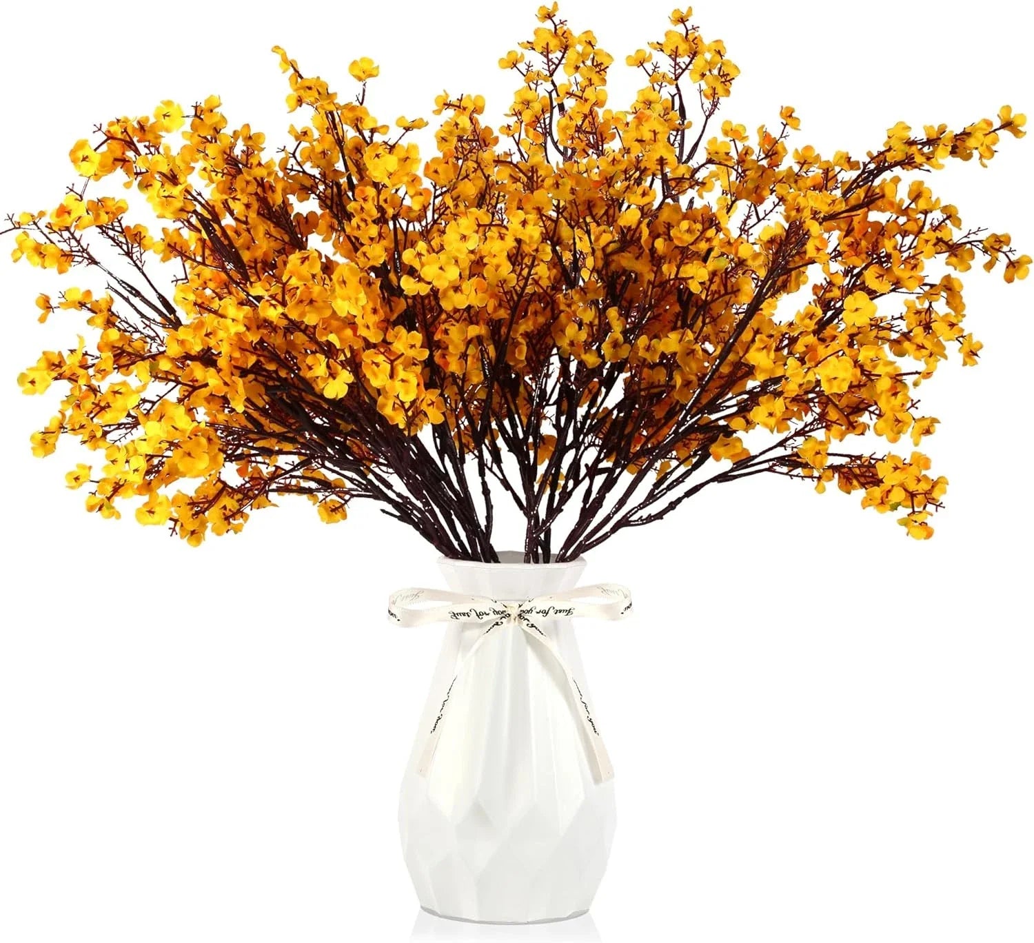 12 Pcs Fall Flowers Artificial for Decoration, Babys Breath Artificial Flowers