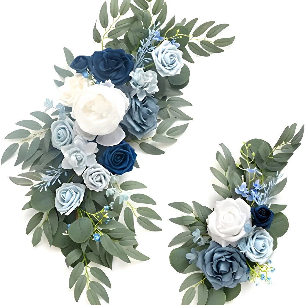 6ft Artificial Flower Garland Eucalyptus & Rose Table Decor Sign Flower Backdrop