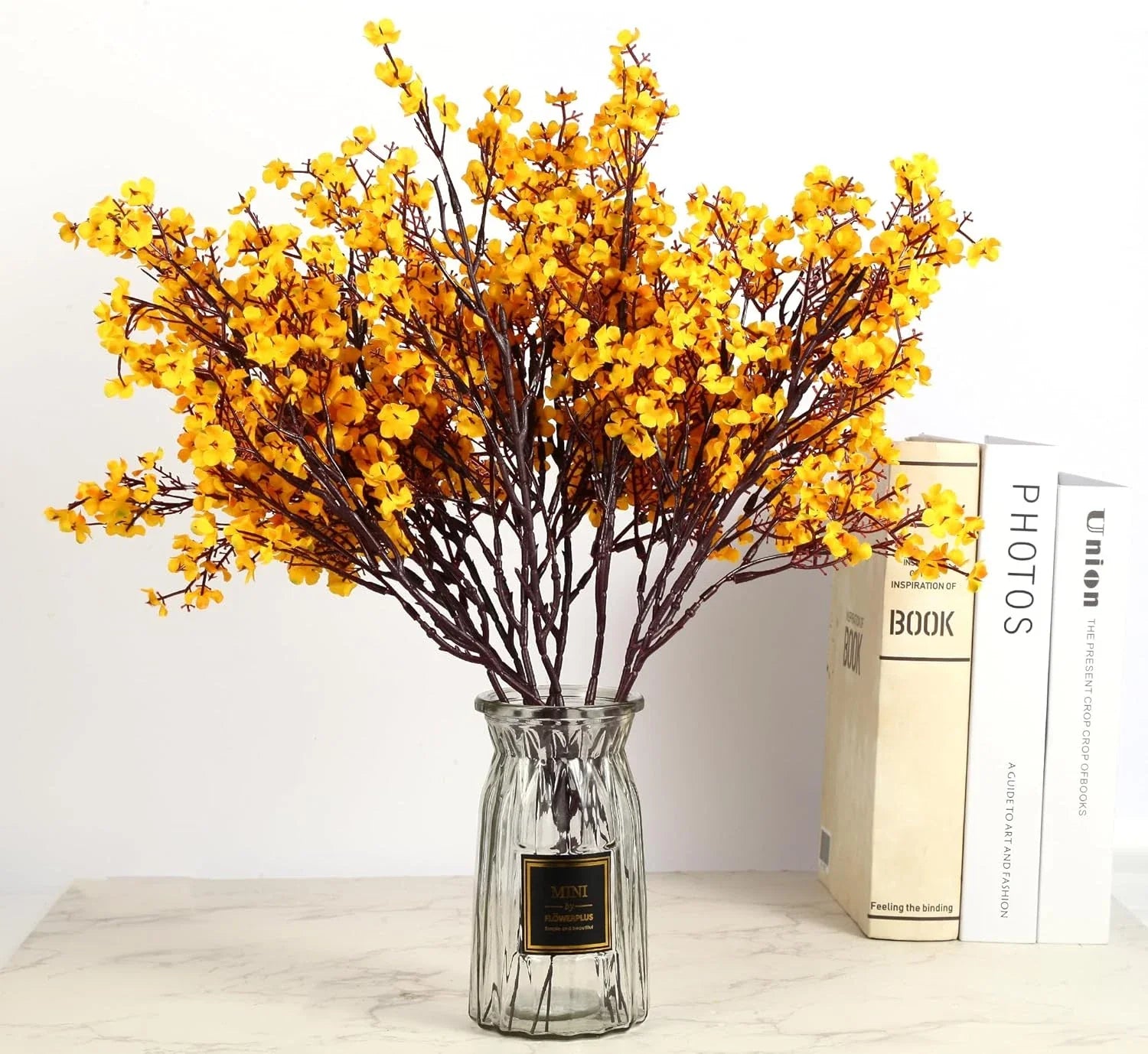 12 Pcs Fall Flowers Artificial for Decoration, Babys Breath Artificial Flowers